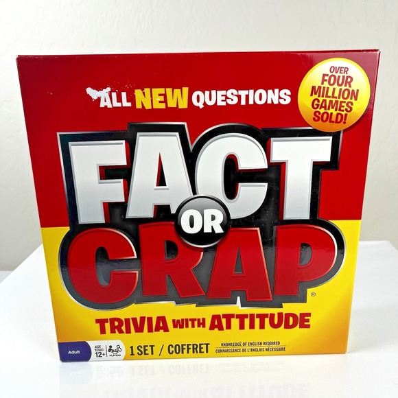Spin Master Games Other - 2011 Fact or Crap Board Game Family Game Trivia with Attitude, English Ages 12+